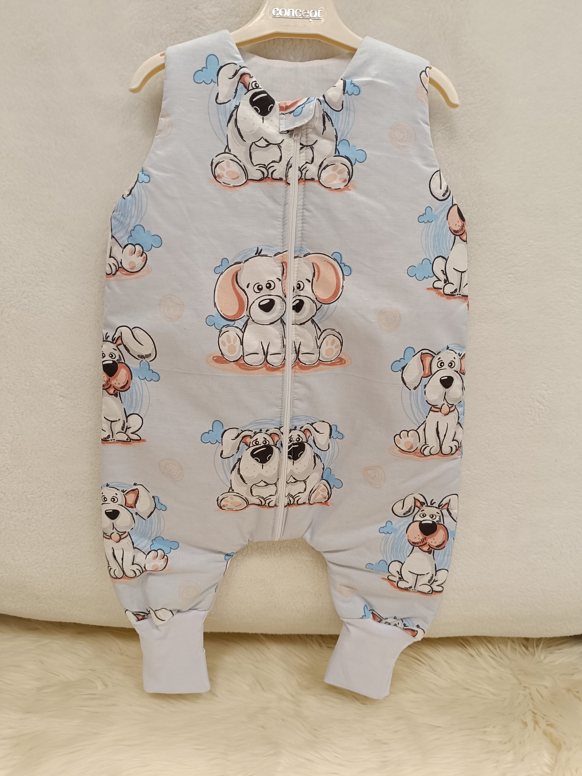 ZIMSKA VREĆA ZA SPAVANJE S NOGAMA PSIĆ PLAVA