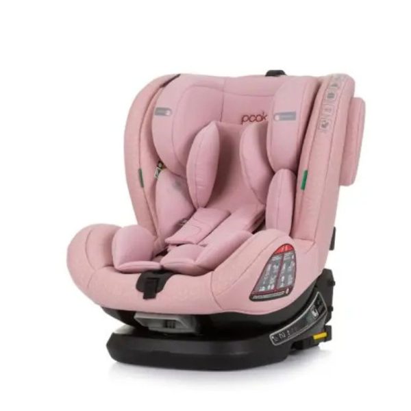 AUTOSJEDALICA CHIPOLINO PEAK 40-150 CM ISOFIX 360 FLAMINGO