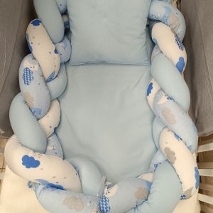 GNIJEZDO PLETENICA PLAVO 2U1