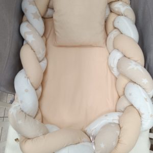 GNIJEZDO PLETENICA BEŽ 2U1