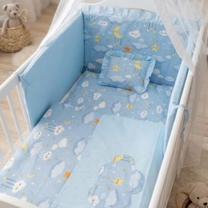 POSTELJINA ZA KREVETIĆ OBLAČIĆI PLAVA 7/1