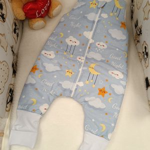 ZIMSKA VREĆA ZA SPAVANJE S NOGAMA OBLAČIĆI PLAVA