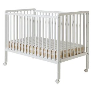 KREVETIĆ MINNY BIJELI 120x60 CM + MADRAC