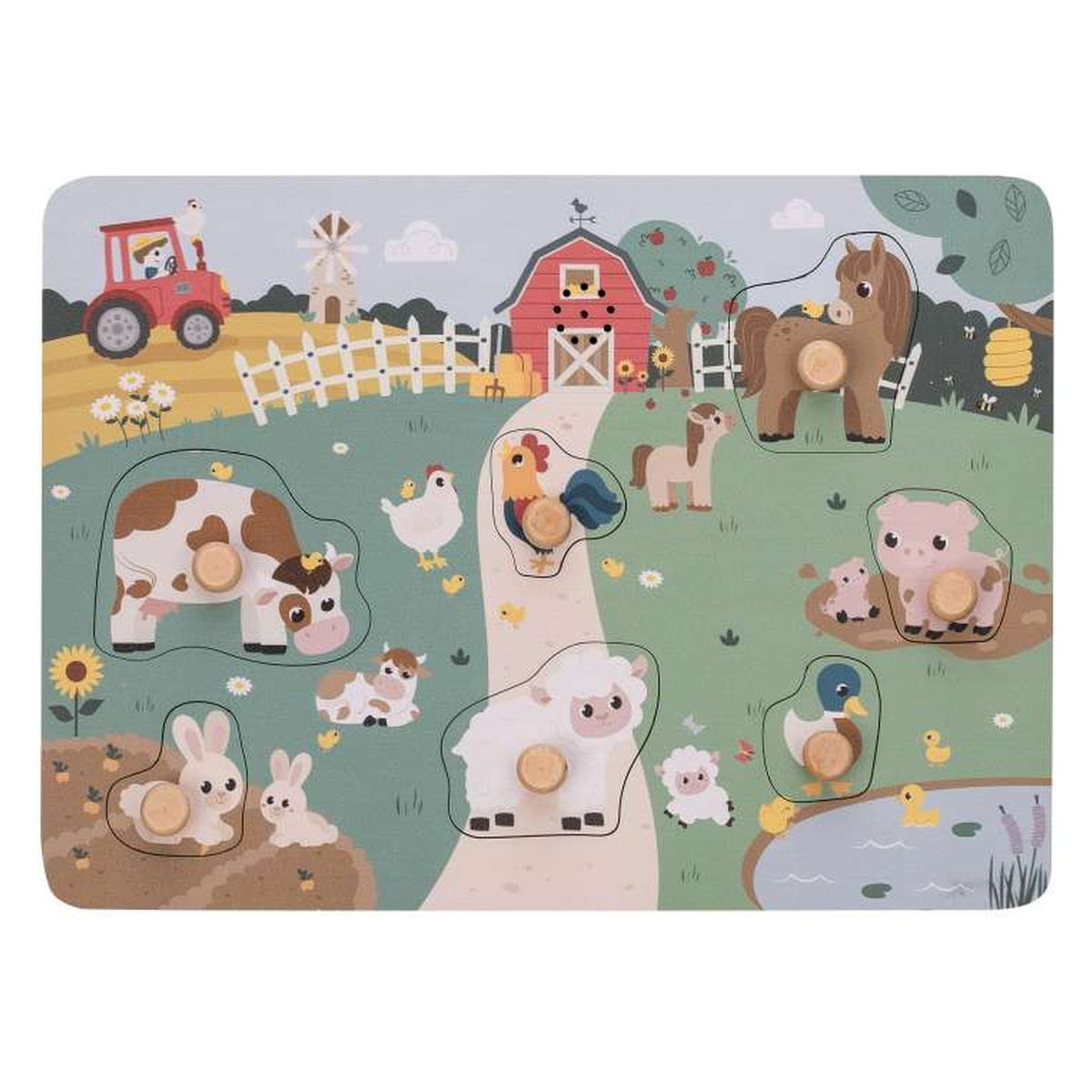 DRVENA ZVUČNA UMETALJKA FREE 2 PLAY FARMA