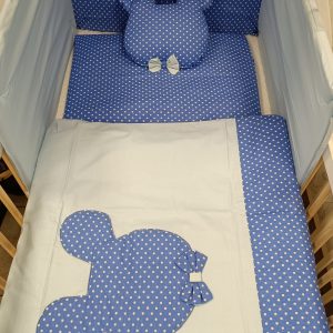 POSTELJINA ZA KREVETIĆ MICKEY PLAVA 7/1