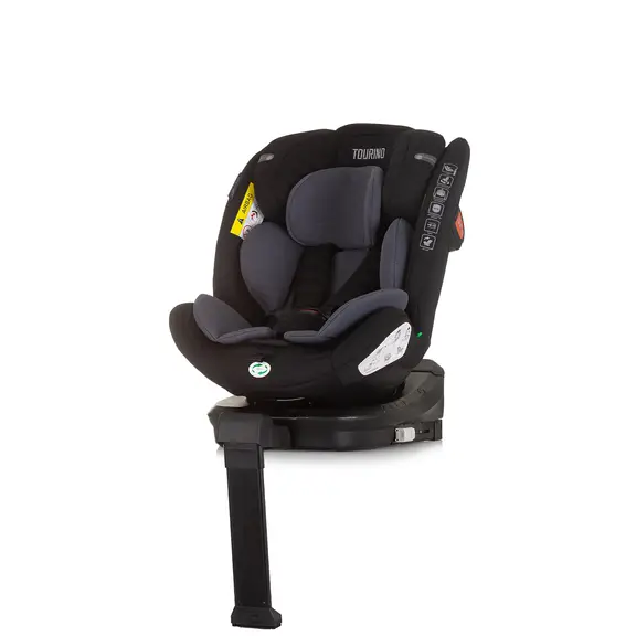 AUTOSJEDALICA CHIPOLINO ISOFIX 360 I-SIZE 40-150 CM TOURINO OBSIDIAN
