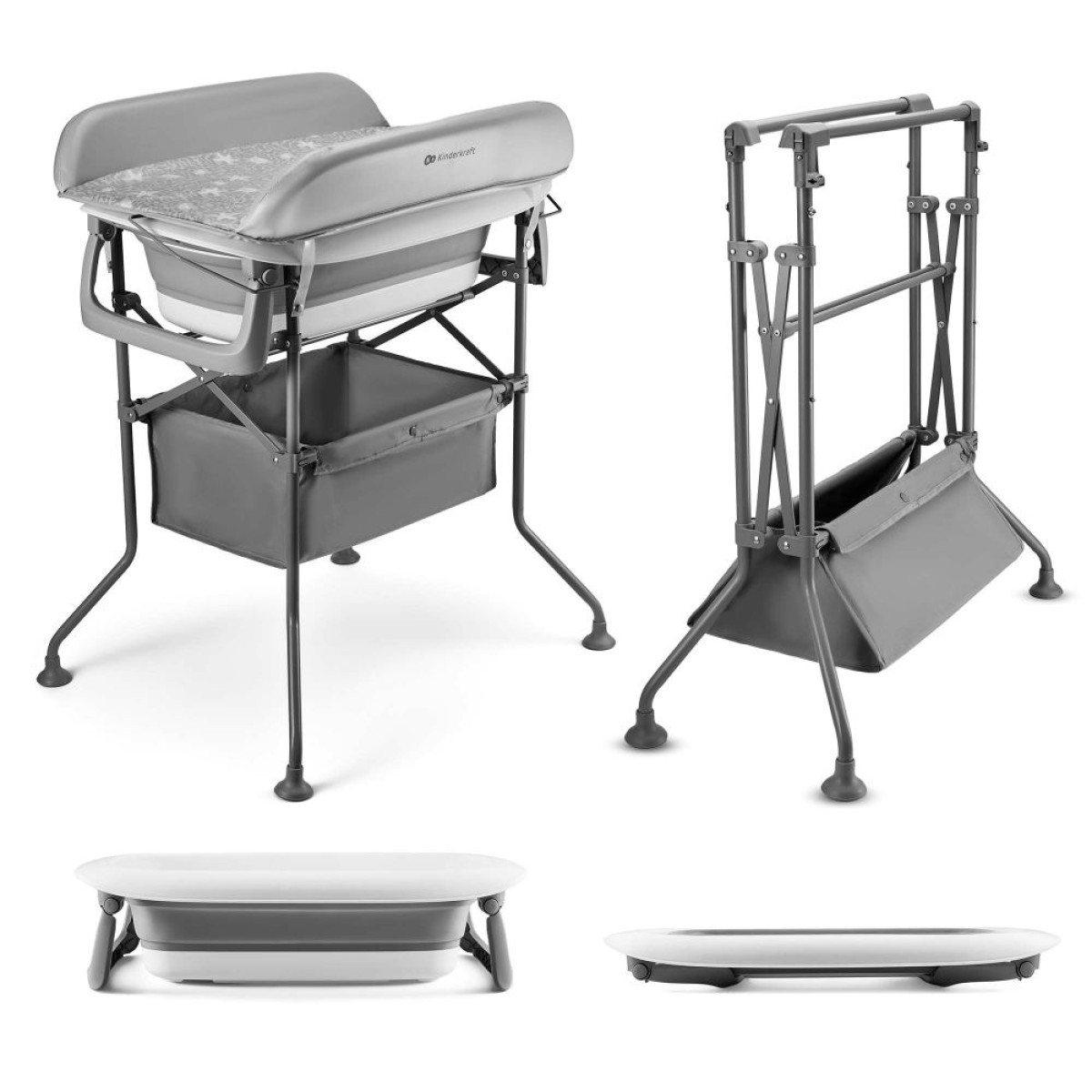 SKLOPIVI STOL KINDERKRAFT BUBBLY S KADICOM GREY