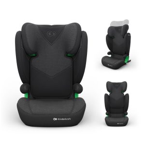 AUTOSJEDALICA KINDERKRAFT JUNIOR FIX 2 PLUS ISOFIX I-SIZE 100-150 CM (15-36 KG) BLACK